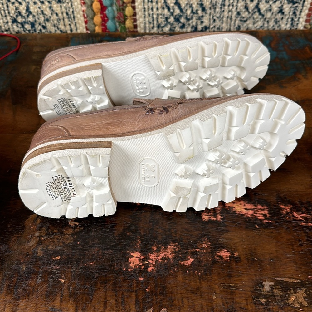 Bed Stu Reina III leather loafers with lug soles. New in Box. - Picture 8 of 9